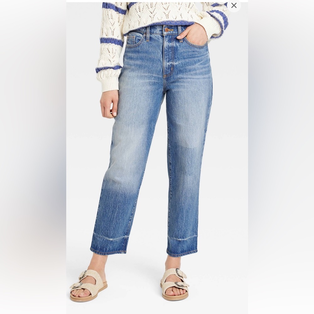 Threshold straight denim jeans